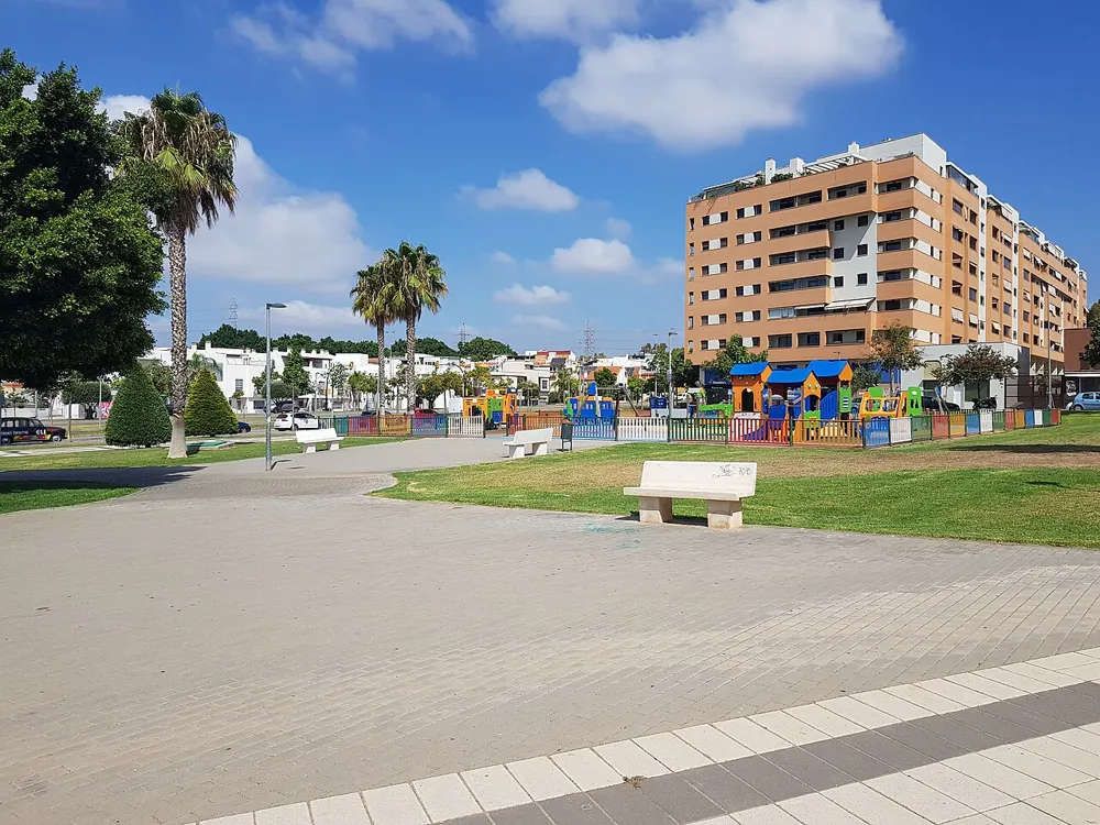 Parque infantil en Las Morillas, Málaga